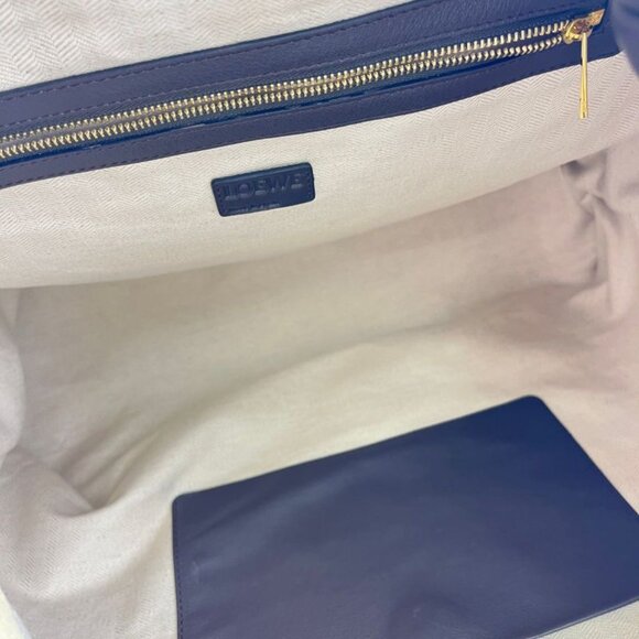 Loewe Anagram Flamenco Hobo Tote Beige Suede Vintage - Picture 15 of 16